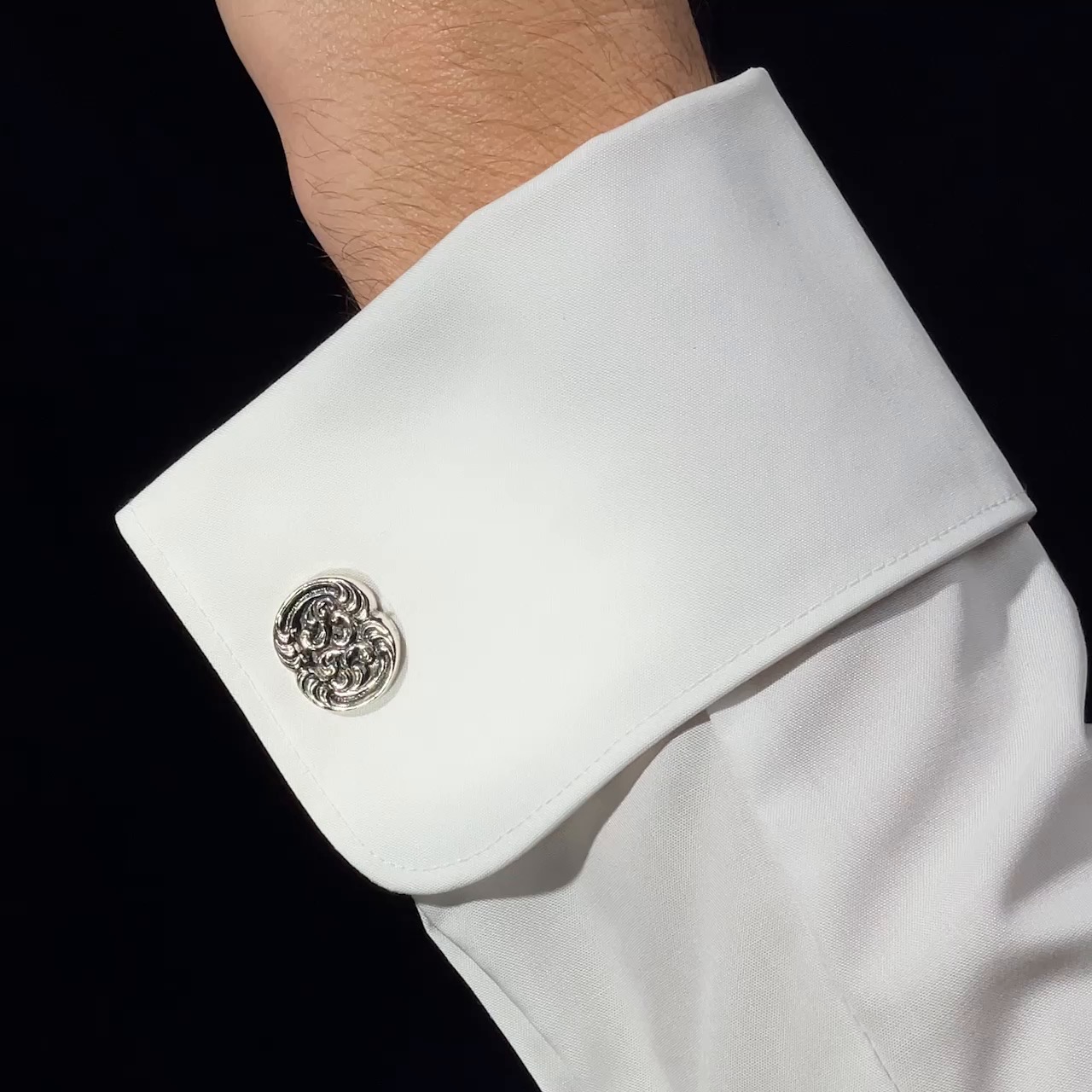 Squiggles of Baroque • Vintage Cufflinks in Forms of the Rococo