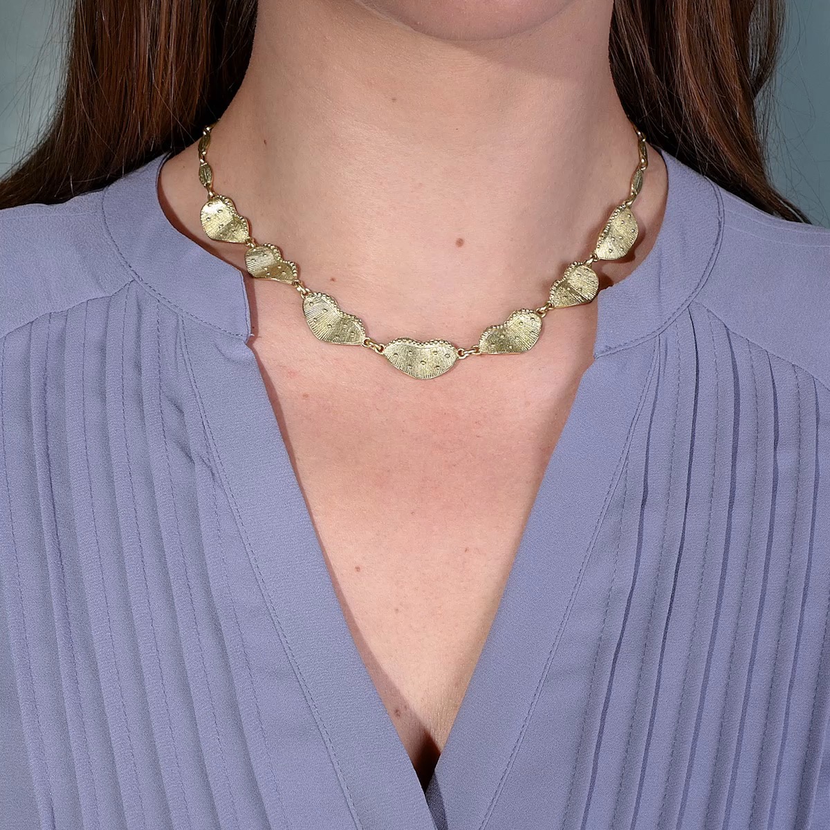 Lily Pads • Unworn Vintage Necklace by Theodor Fahrner, ca. 1955